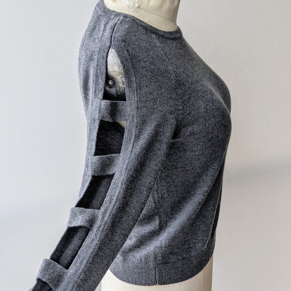 Milly Open Bar Long-Sleeve Pullover